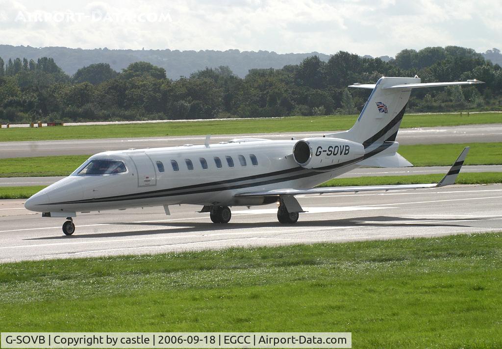 G-SOVB, 2001 Learjet 45 C/N 45-138, seen @ Manchester