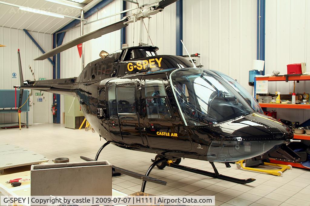 G-SPEY, 1981 Agusta AB-206B JetRanger II C/N 8608, seen @ Liskeard