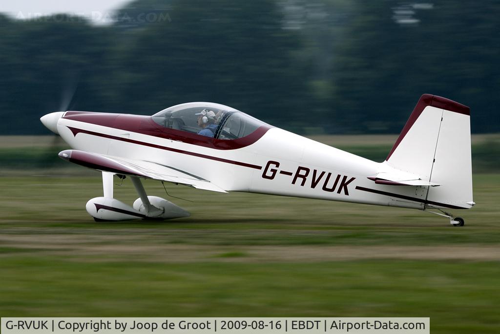 G-RVUK, 2006 Vans RV-7 C/N PFA 323-14441, departure from Schaffen-Diest