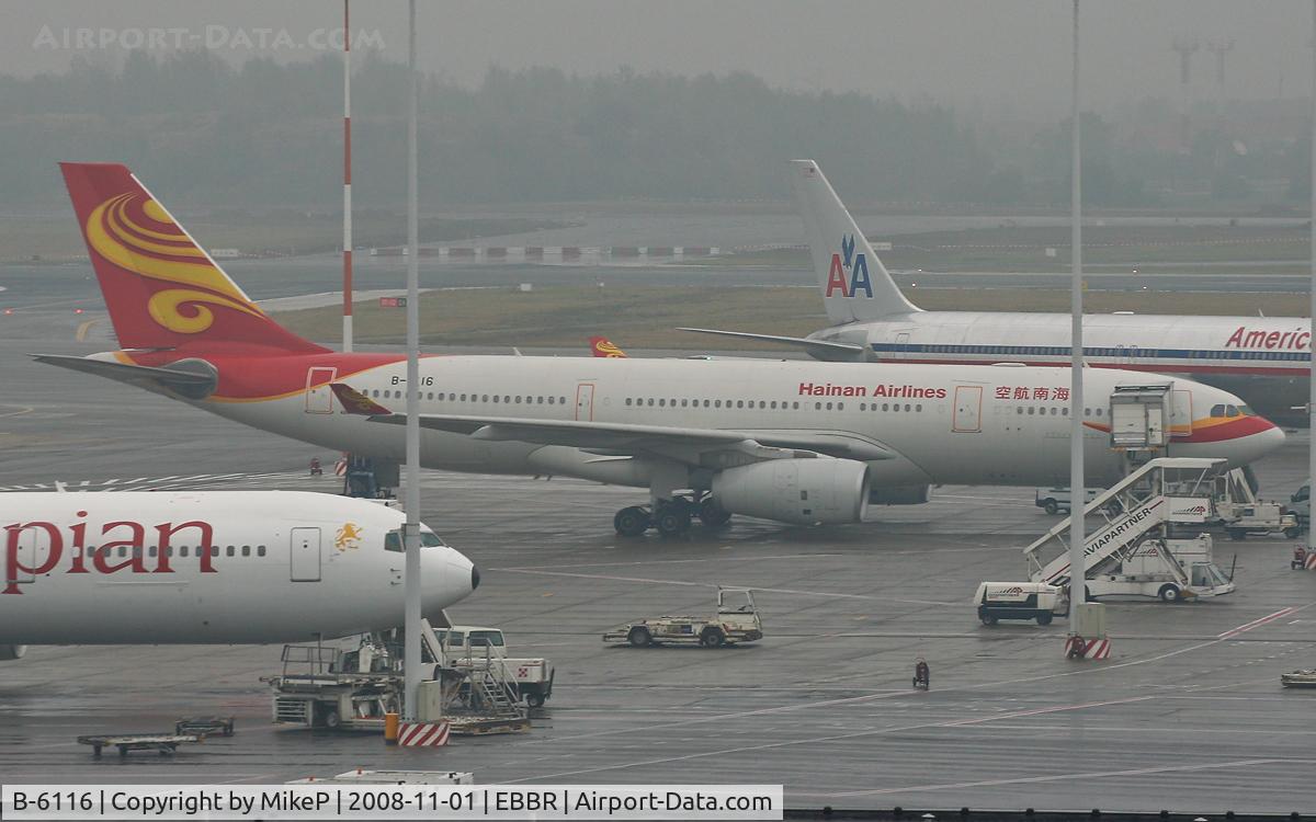 B-6116, 2007 Airbus A330-243 C/N 875, Parked up in between flights at BRU.