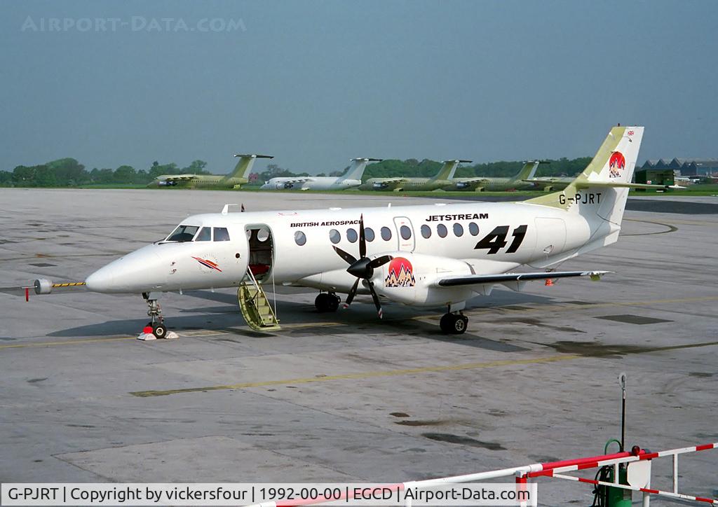 G-PJRT, 1992 British Aerospace Jetstream 41 C/N 41002, The second prototype J41, showing much modification work on the fin and tailplane.