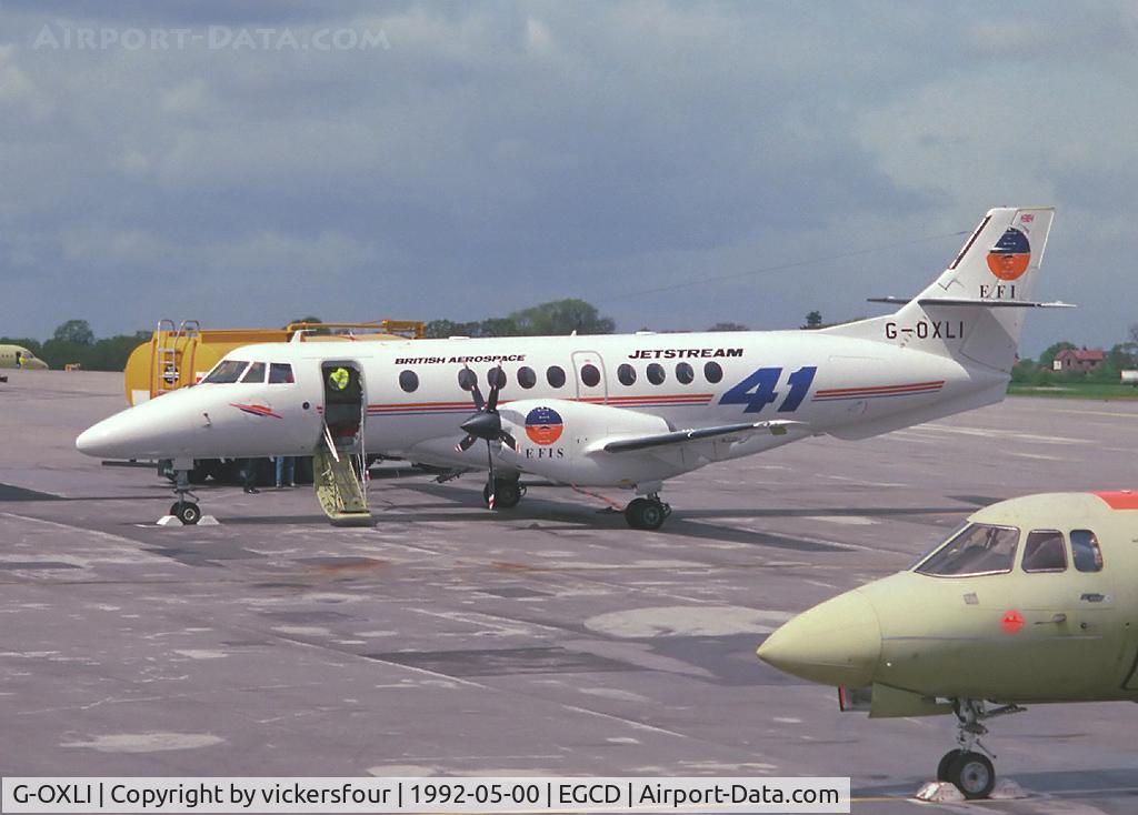 G-OXLI, 1992 British Aerospace Jetstream 41 C/N 41003, Avionics development aircraft.