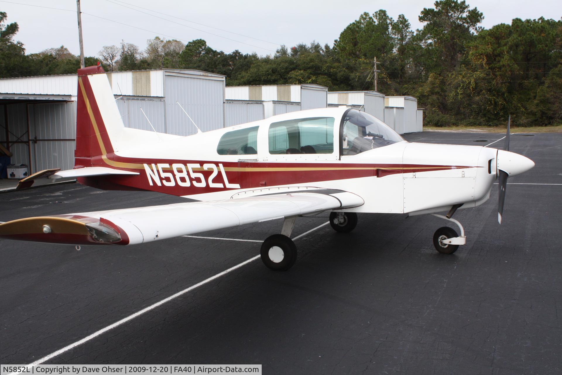 N5852L, 1972 American AA-5 C/N AA5-0052, None