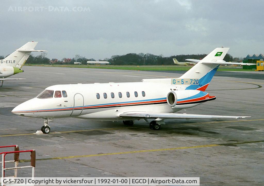 G-5-720, 1992 British Aerospace BAe.125-1000A C/N 259008, Still wearing its 'B' conditions marks this BAe 125-1000 became HZ-OFC2 (c/n 259008).