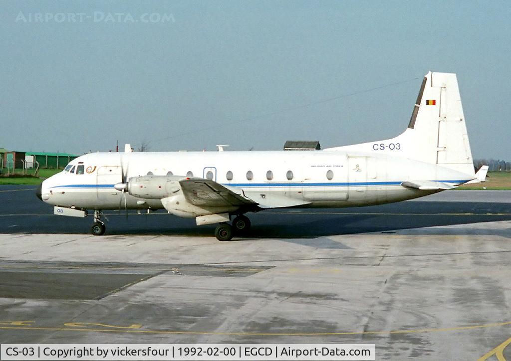 CS-03, 1976 Hawker Siddeley HS.748 Series 2A C/N 1743, Belgian Air Force.