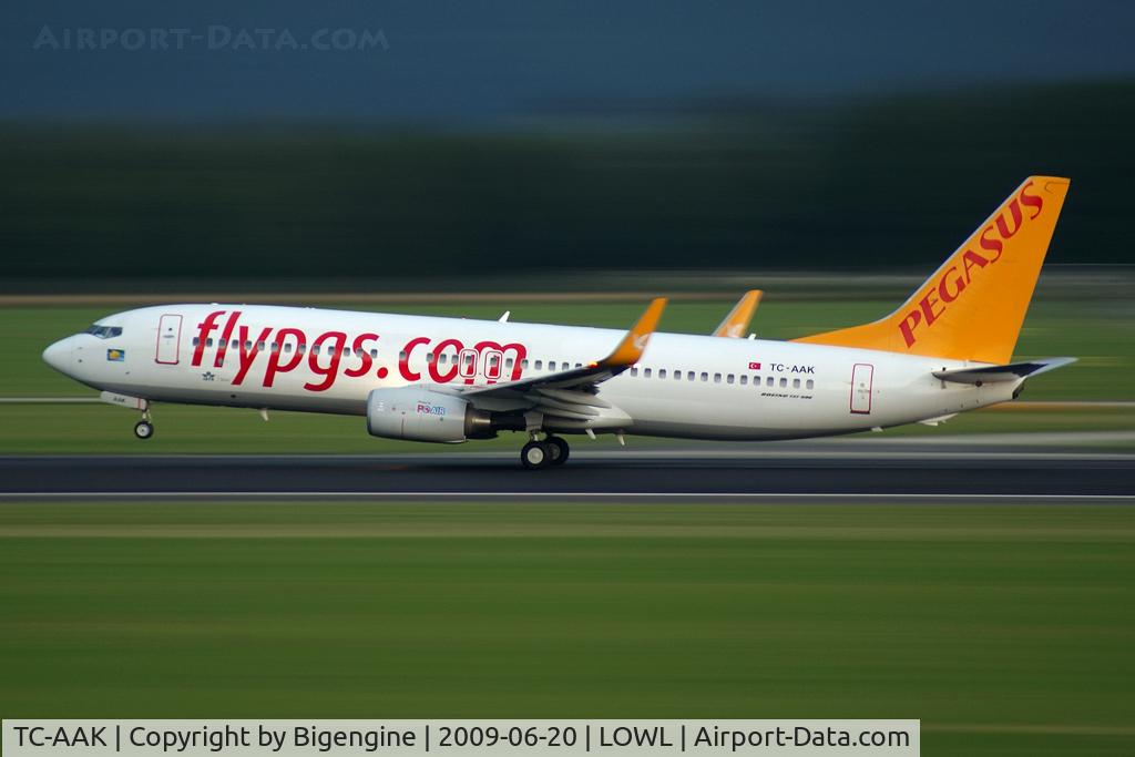 TC-AAK, 2007 Boeing 737-8FH C/N 35094/2195, Pegasus Airlines