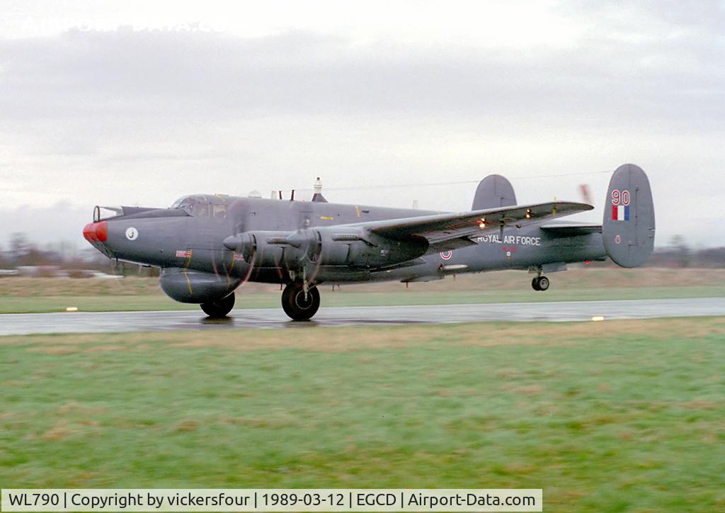 WL790, 1954 Avro 716 Shackleton AEW.2 C/N R3/696/239009, Departing after a weekend stay at Woodford. All five visiting Shacks got a red nose during there visit as it was the annual Comic Relief 'Red nose day' the previous Friday.
