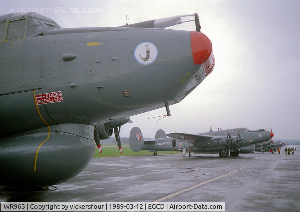 WR963, 1954 Avro 696 Shackleton AEW.2 C/N Not found WR963, All five visiting Shacks got a red nose during there visit as it was the annual Comic Relief 'Red nose day' the previous Friday.