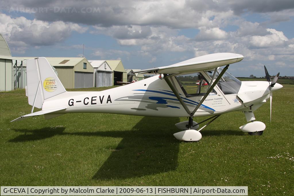 G-CEVA, 2007 Comco Ikarus C42 FB80 C/N 0709-6915, Ikarus C42 FB80 at Fishburn Airfield, UK in 2009.