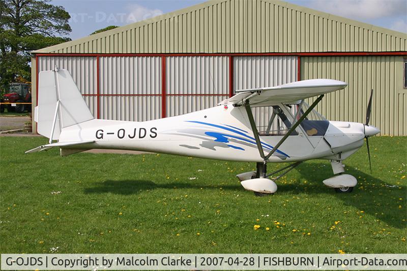 G-OJDS, 2004 Comco Ikarus C42 Cyclone FB80 C/N 0411-6633, Ikarus C42 FB80 at Fishburn Airfield, UK in 2009.