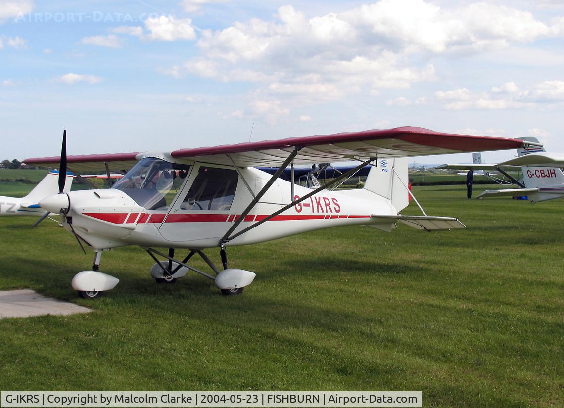 G-IKRS, 2001 Comco Ikarus C42 FB UK C/N PFA 322-13719, Ikarus C42 FB UK at Fishburn Airfield, UK in 2004.