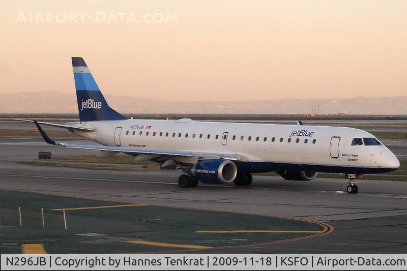 N296JB, Embraer ERJ-190-100 IGW 190AR C/N 19000219, jetBlue Embraer ERJ 190