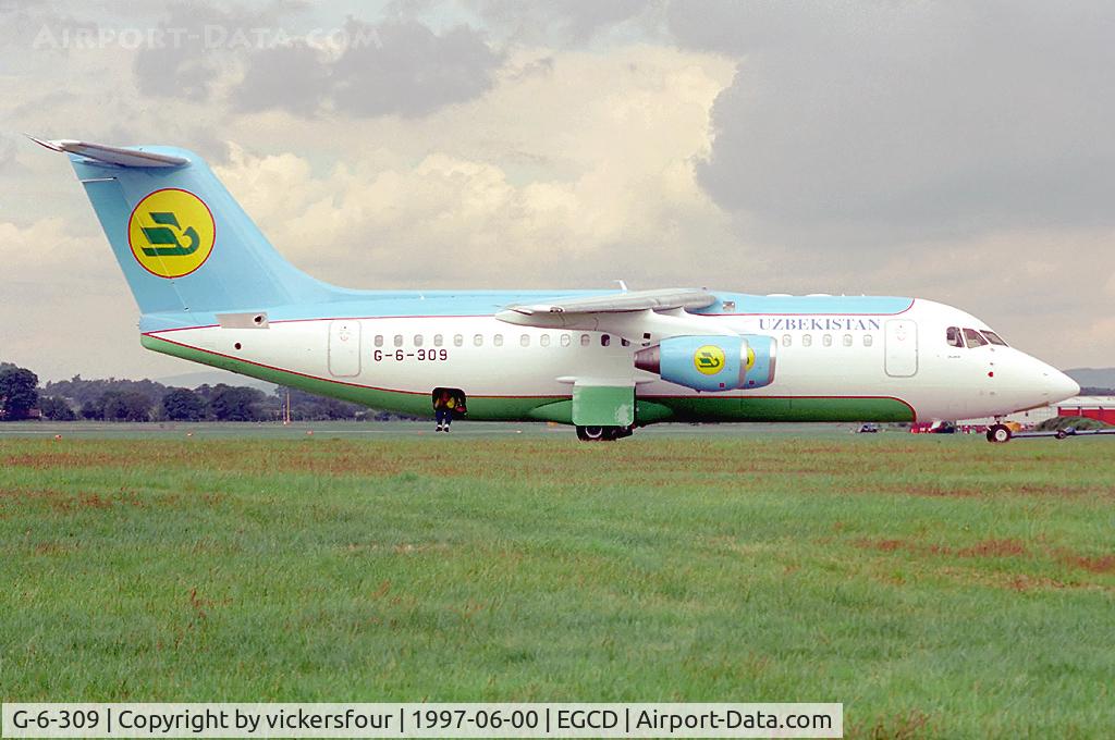 G-6-309, 1997 BAeSystems Avro 146-RJ85 C/N E.2309, Avro RJ85 destined for Uzbekistan Airways as UK-80002 (c/n E2309)