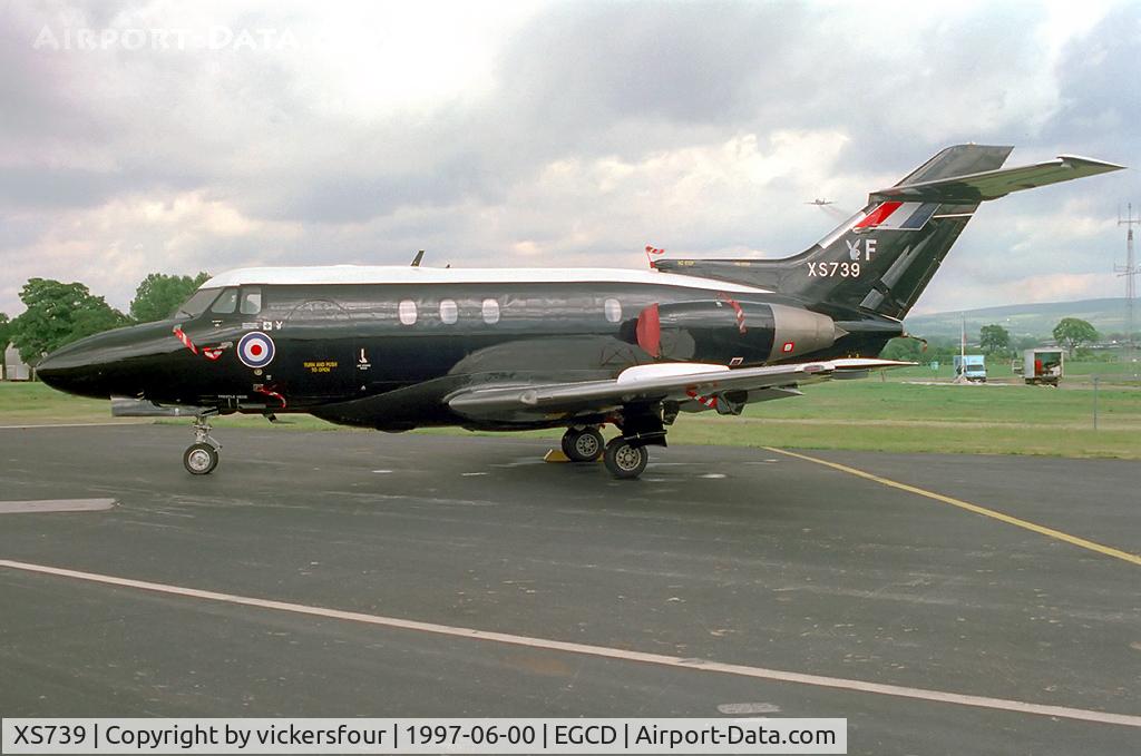XS739, 1966 Hawker Siddeley HS.125 Dominie T.1 C/N 25081, Royal Air Force, operated by 55 (R) Squadron coded 'F'.