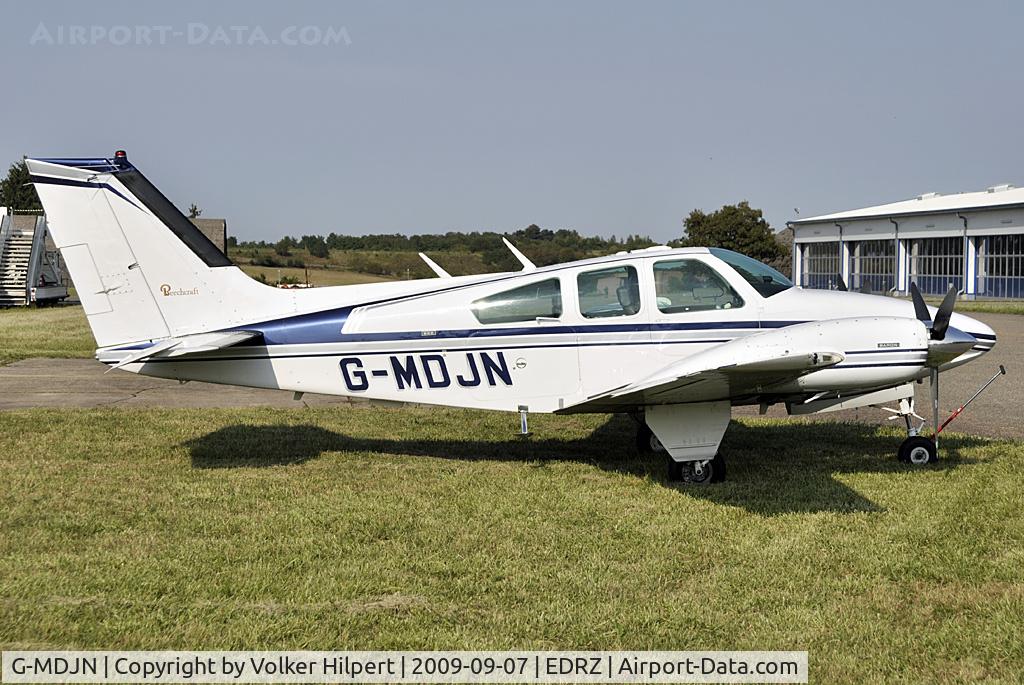G-MDJN, 1973 Beech 95-B55 Baron Baron C/N TC-1574, at zqw
