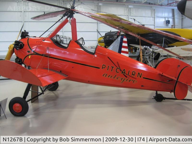N1267B, 1932 Pitcairn PA-18 C/N G-65, On display at the Champaign Aviation Museum - Urbana, Ohio