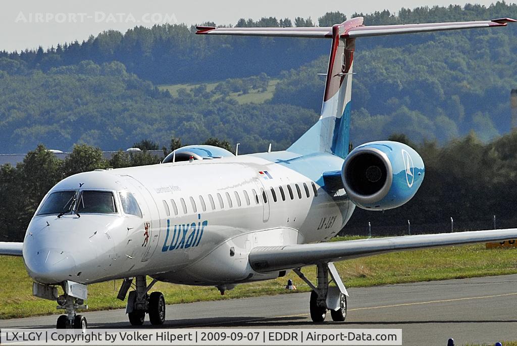 LX-LGY, 2000 Embraer EMB-145LU (ERJ-145LU) C/N 145242, at scn