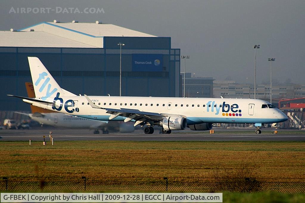 G-FBEK, 2008 Embraer 195LR (ERJ-190-200LR) C/N 19000168, flybe