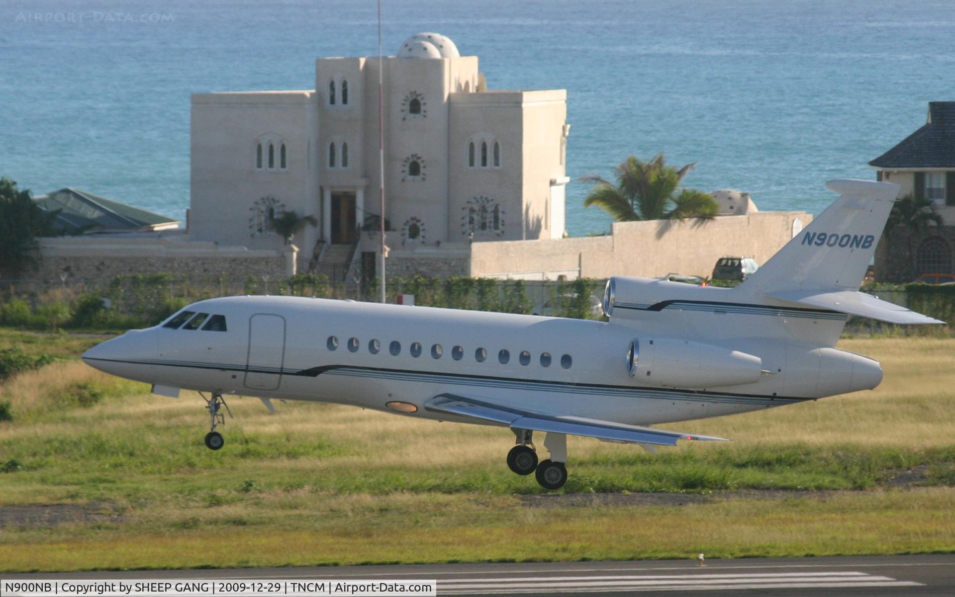 N900NB, 2006 Dassault Falcon 900EX C/N 169, N900NB landing at tncm