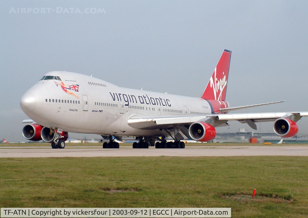 TF-ATN, 1981 Boeing 747-219B C/N 22723, Virgin Atlantic, operated by Air Atlanta. B747-219B (c/n 22723).