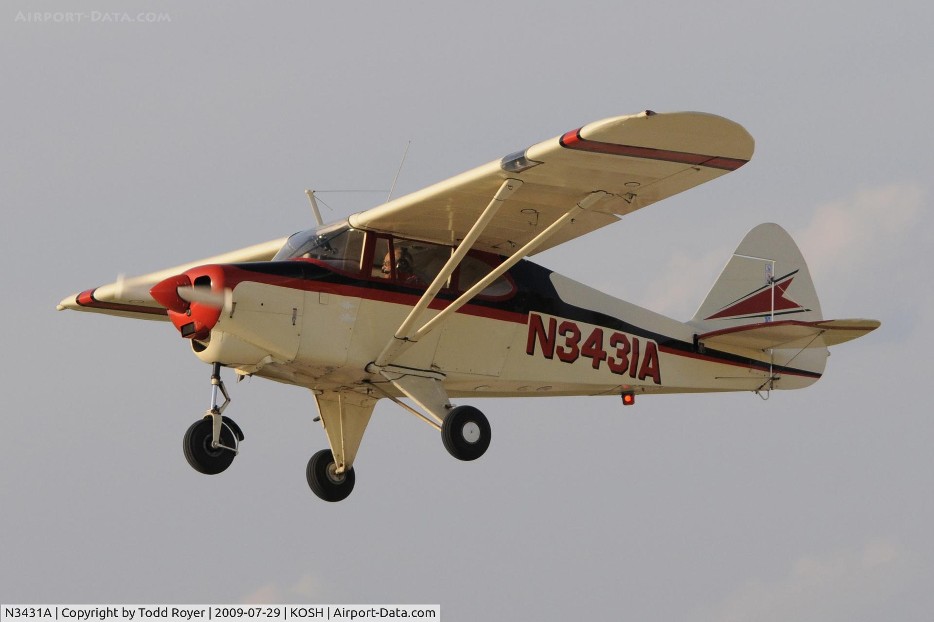 N3431A, 1953 Piper PA-22-135 Tri-Pacer C/N 22-1700, EAA AIRVENTURE 2009