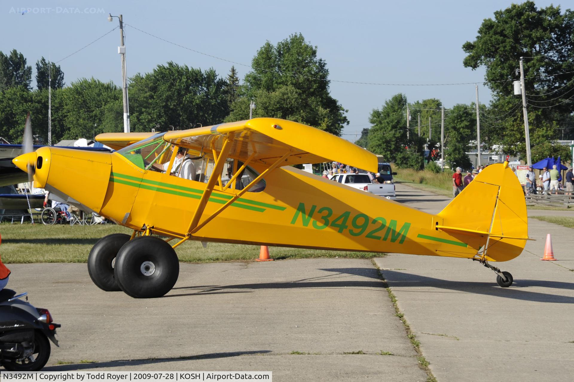 N3492M, 1947 Piper PA-12 Super Cruiser C/N 12-2336, EAA AIRVENTURE 2009