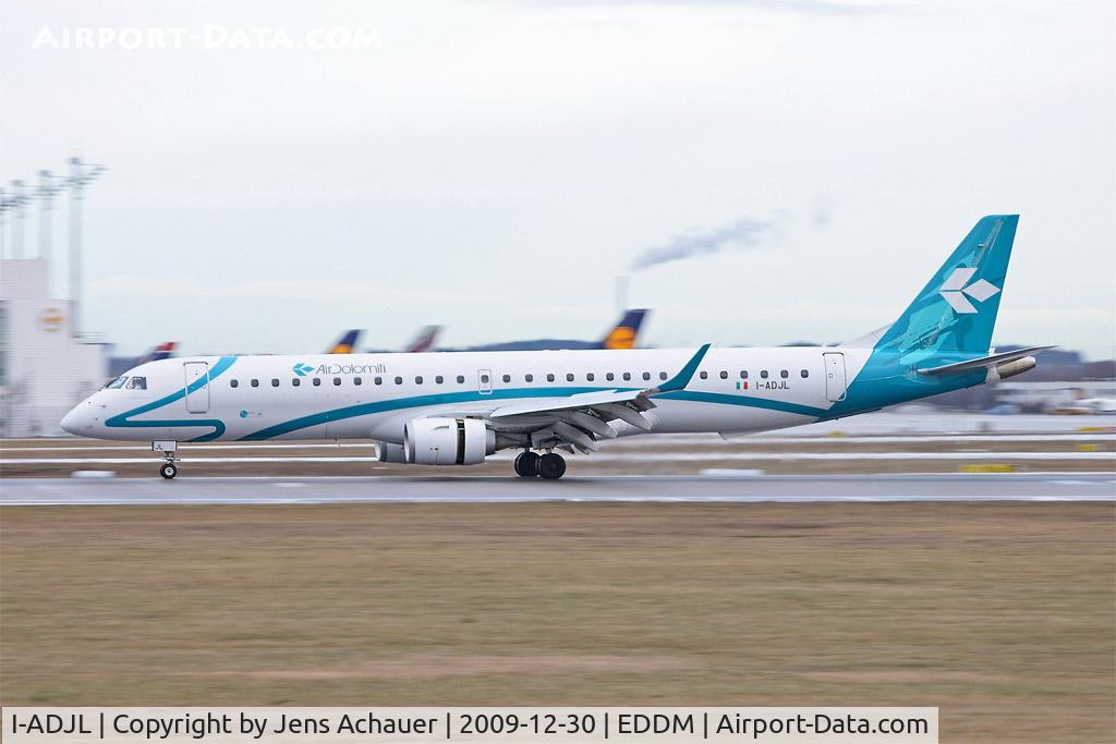 I-ADJL, 2009 Embraer 195LR (ERJ-190-200LR) C/N 19000256, AirDolomiti - Embraer 195LR - Reg. I-ADJL