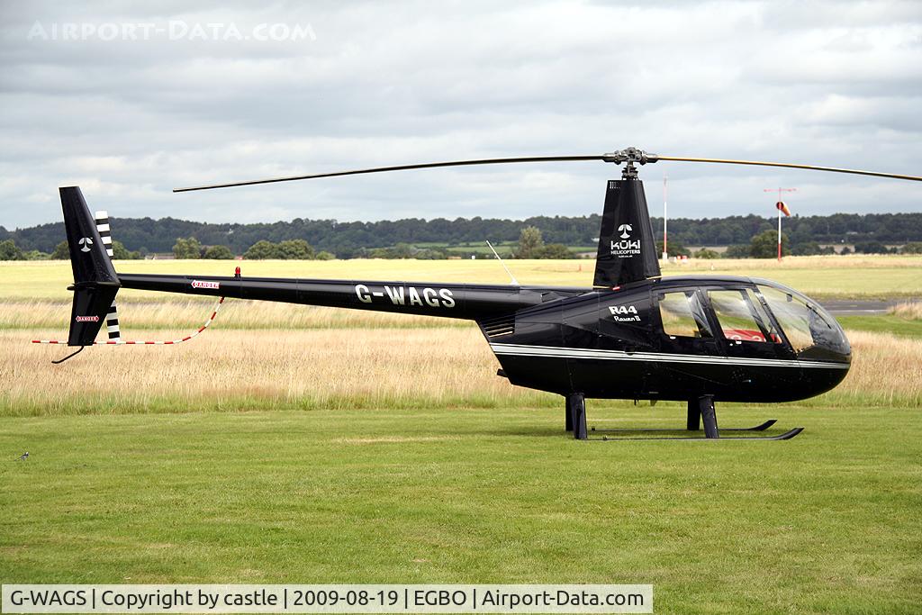 G-WAGS, 2005 Robinson R44 Raven II C/N 10891, seen @ Wolverhampton