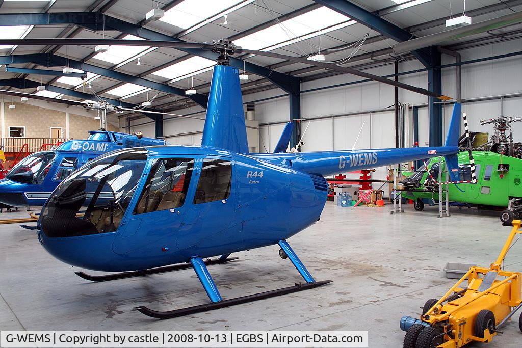 G-WEMS, 2000 Robinson R44 Astro C/N 0730, seen @ Shobdon