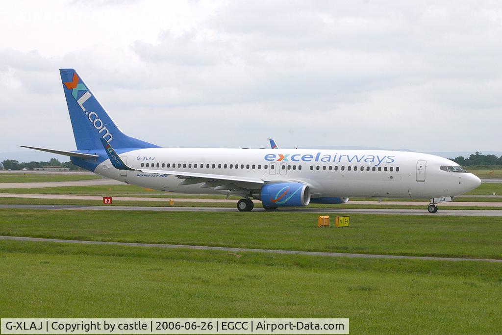 G-XLAJ, 2006 Boeing 737-8Q8 C/N 30703, seen @ Manchester
