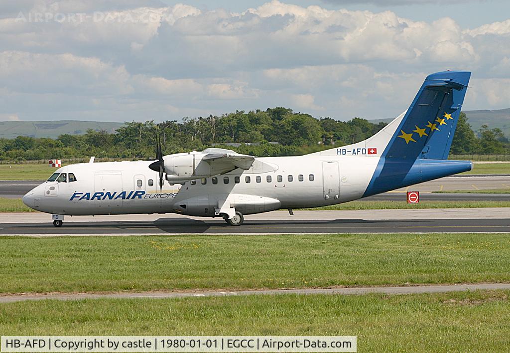 HB-AFD, 1989 ATR 42-320 C/N 121, seen @ Manchester