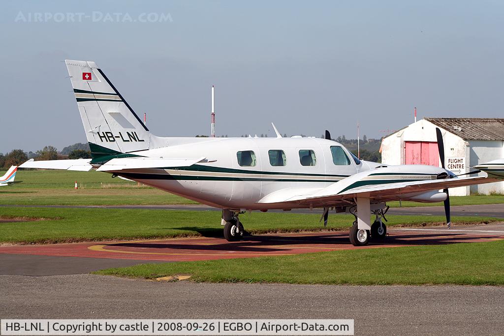 HB-LNL, 1980 Piper PA-31T Cheyenne II C/N 31T-8020083, seen @ Wolverhampton