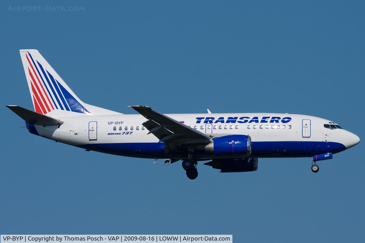 VP-BYP, 1998 Boeing 737-524 C/N 28927, Transaero Airlines