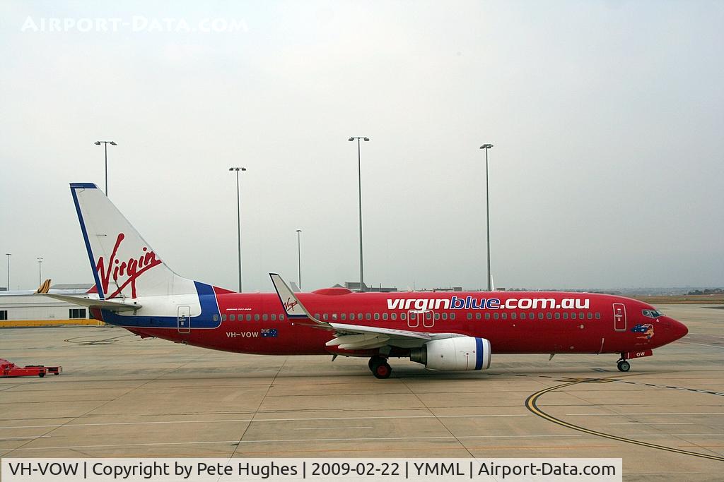 VH-VOW, 2004 Boeing 737-8Q8 C/N 32798, VH-VOW Virgin Blue 737 ready for departure from Melbourne