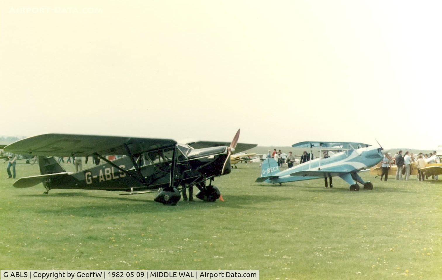 G-ABLS, 1931 De Havilland DH.80A Puss Moth C/N 2164, DH-80A Puss Moth Middle Wallop fly-in 1982