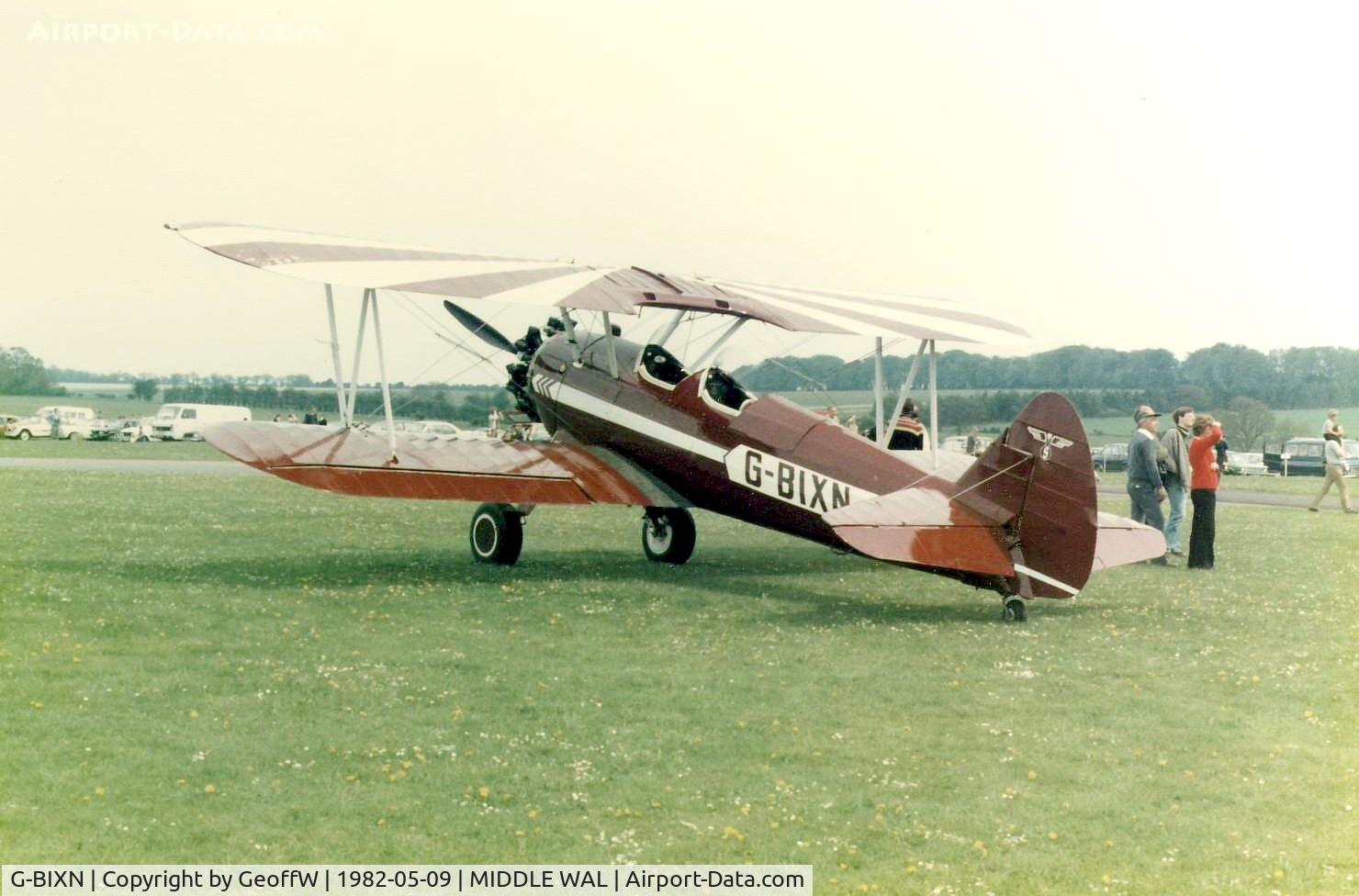 G-BIXN, 1941 Boeing PT-17 Kaydet (A75N1) C/N 75-2248, Boeing Stearman Middle Wallop fly-in 1982