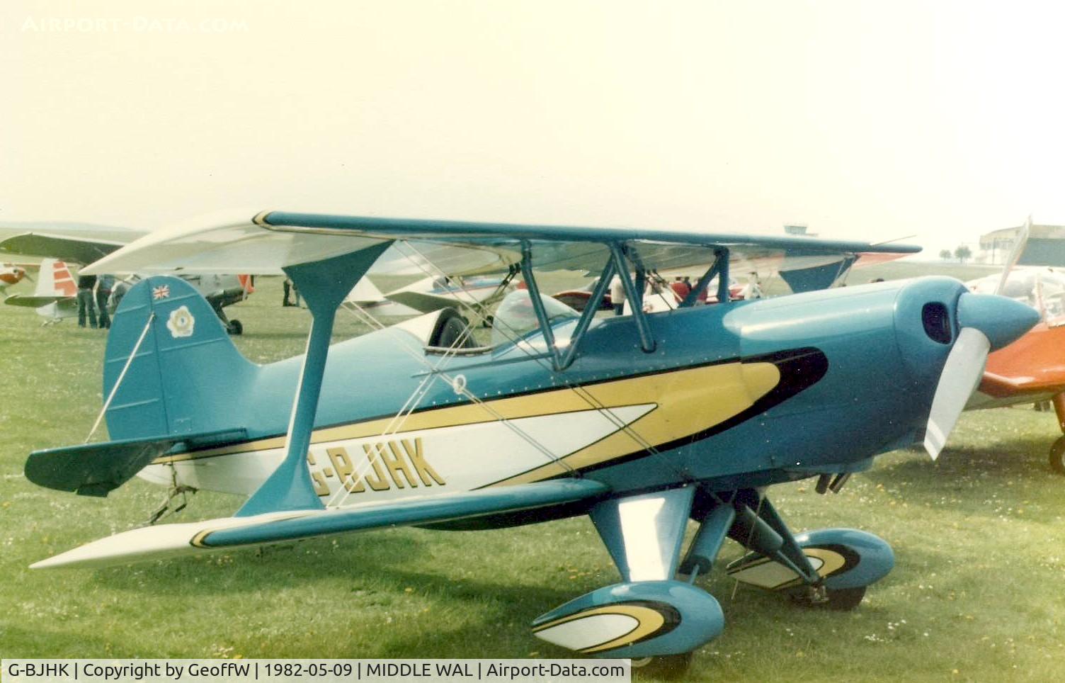G-BJHK, 1980 EAA Acrosport I C/N PFA 072-10470, Acrosport 1 Middle Wallop fly-in 1982