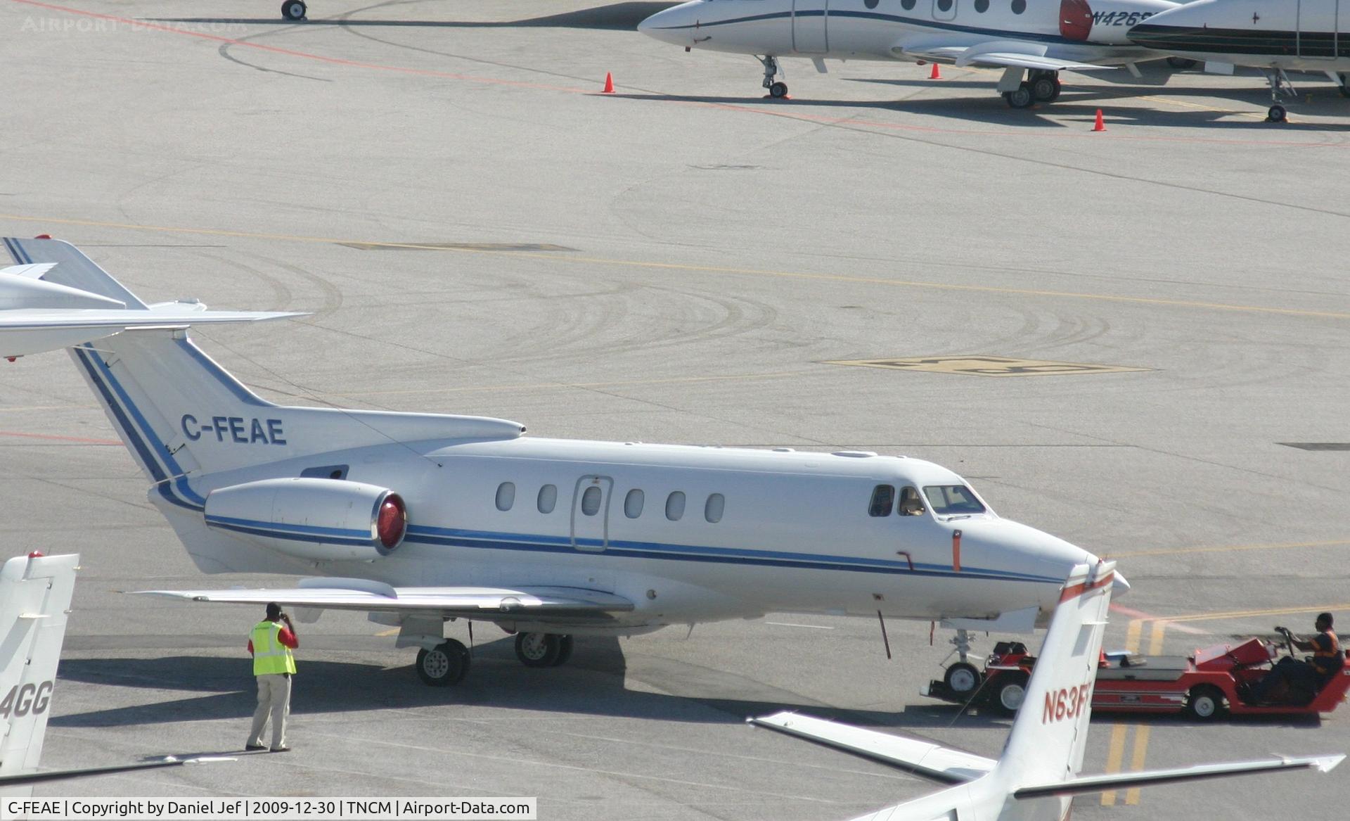C-FEAE, 1982 Hawker Siddeley HS.125 Series 700A C/N 257180, C-FEAE park at the ramp with all the others
