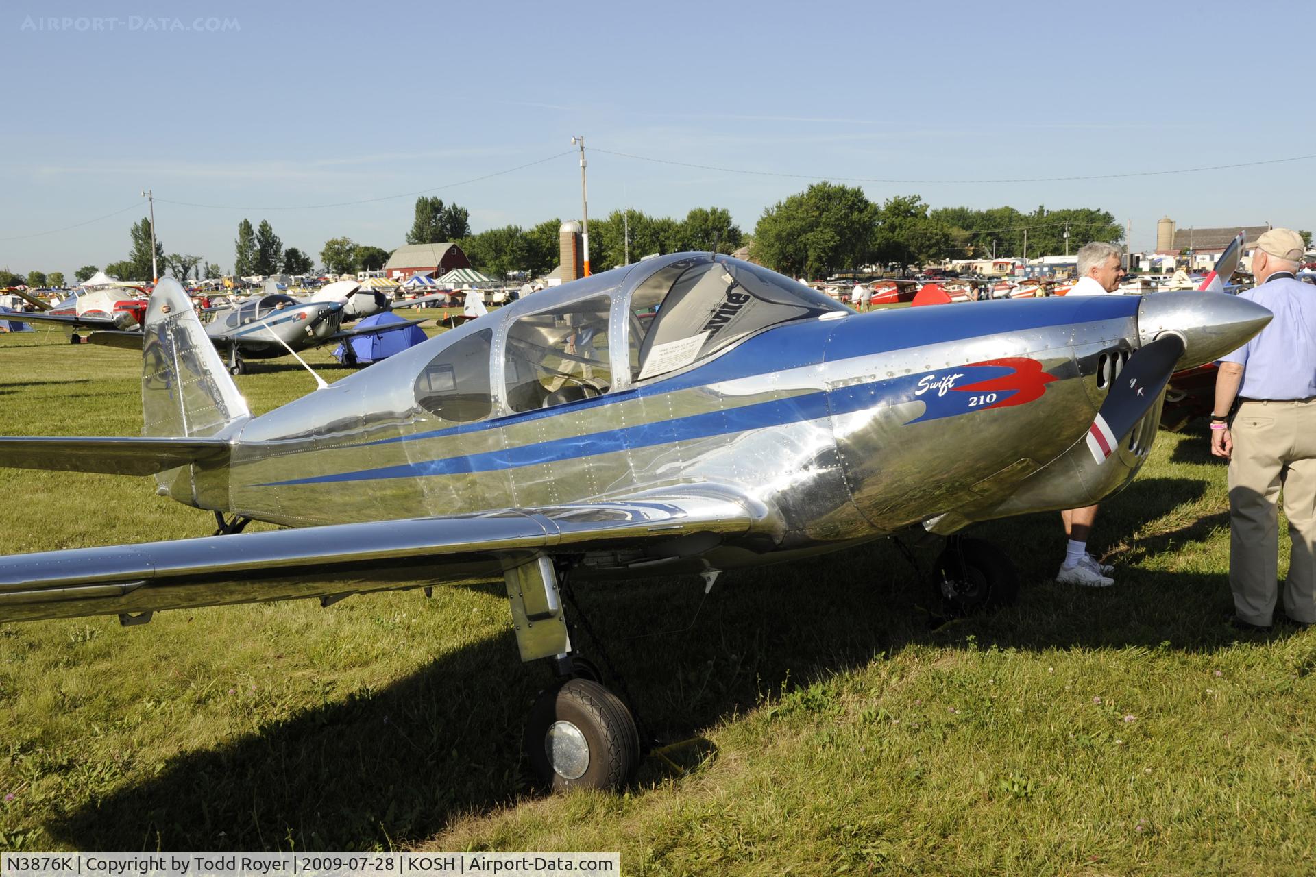 N3876K, 1948 Temco GC-1B Swift C/N 3576, EAA AIRVENTURE 2009