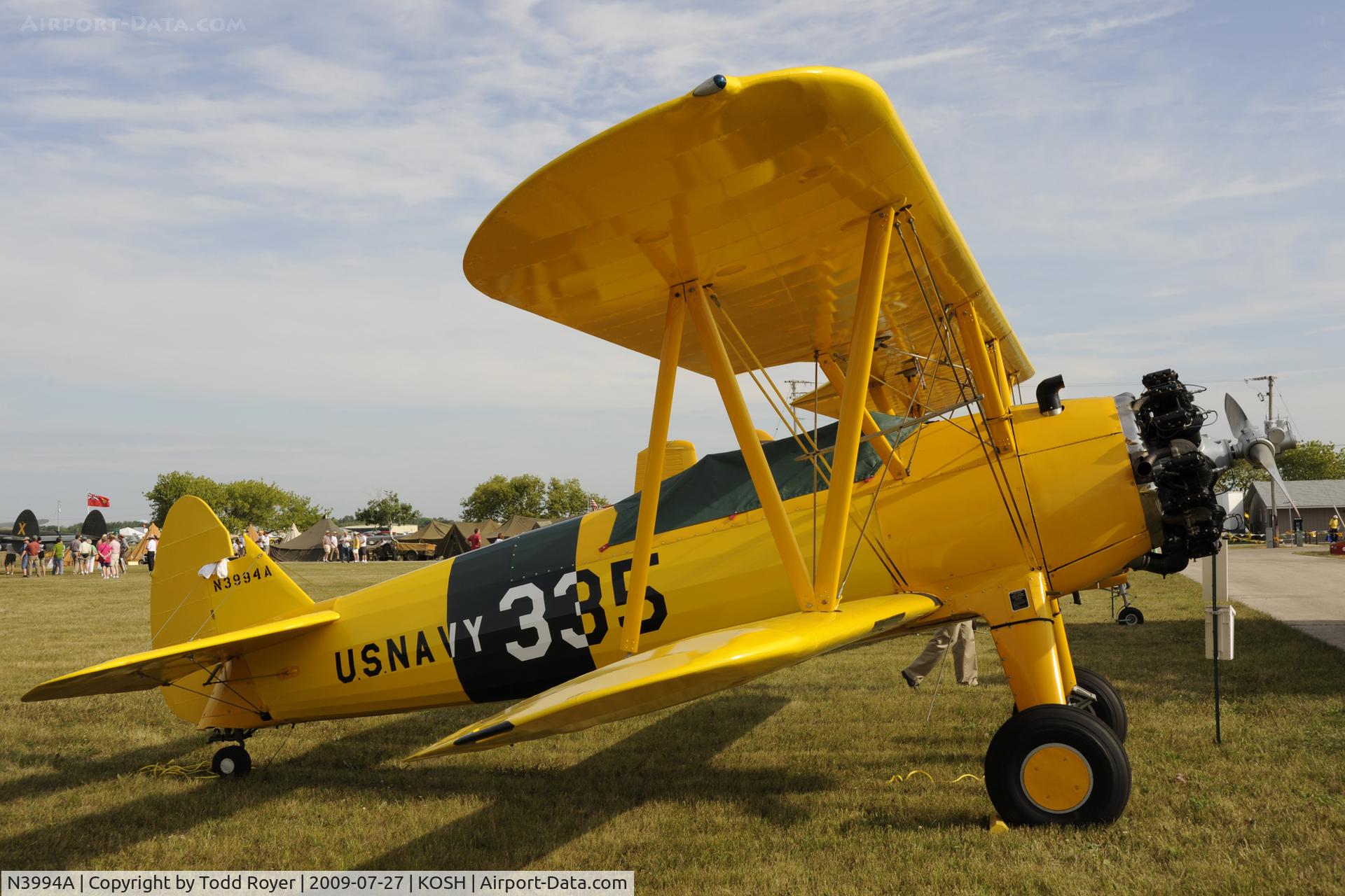 N3994A, 1985 Boeing 75 C/N AR-35, EAA AIRVENTURE 2009