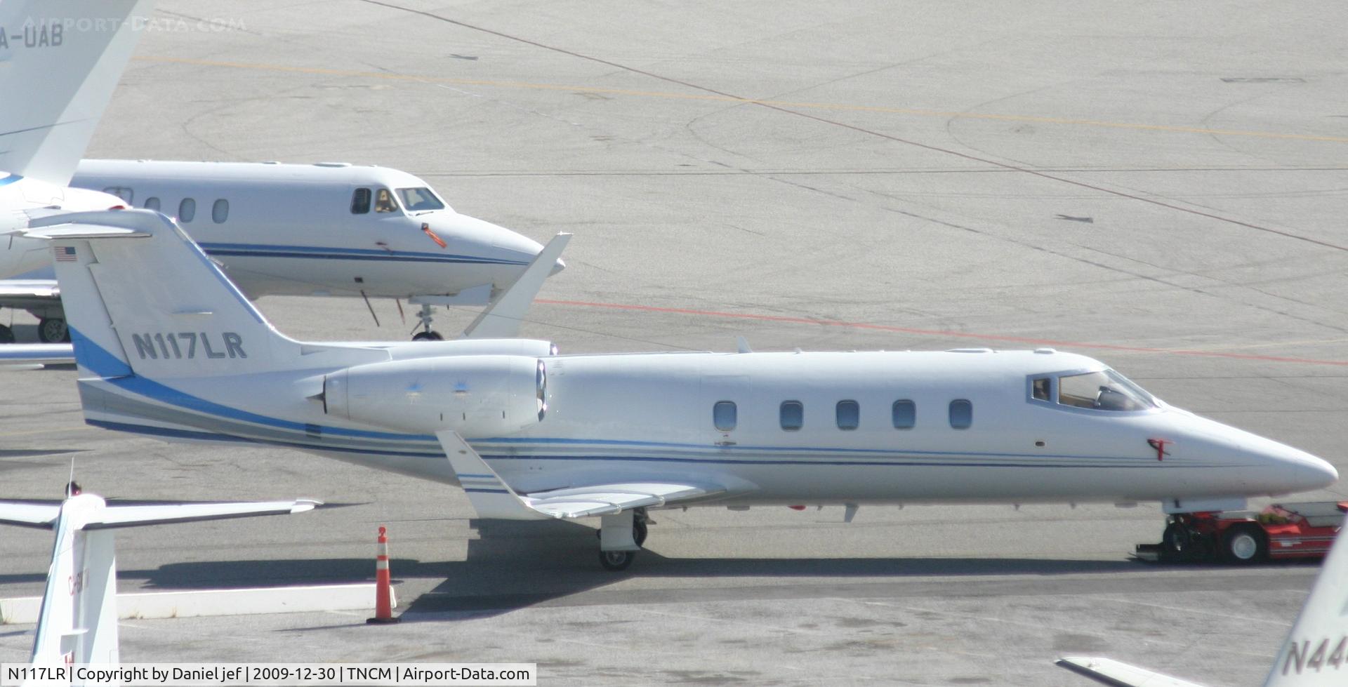 N117LR, 1982 Gates Learjet 55 C/N 075, N117LR park on the main ramp