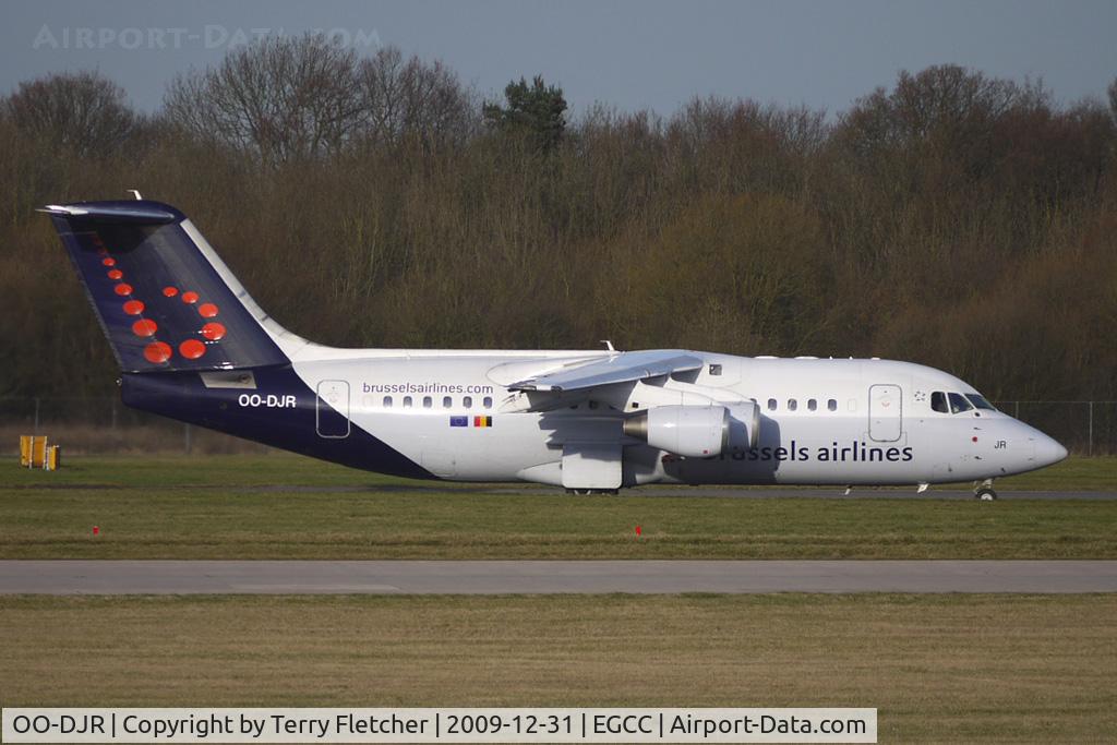 OO-DJR, 1996 British Aerospace Avro 146-RJ85 C/N E.2290, Brussels Airline BAE146 at Manchester