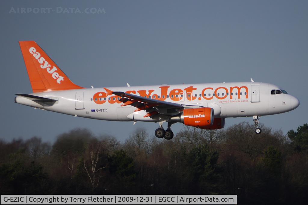 G-EZIC, 2005 Airbus A319-111 C/N 2436, Easyjet A319 at Manchester