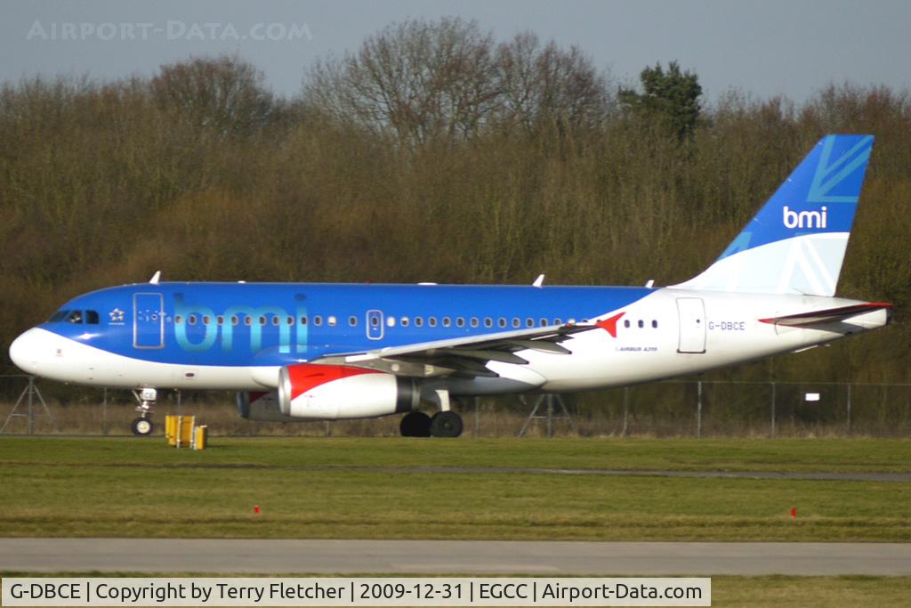 G-DBCE, 2005 Airbus A319-131 C/N 2429, BMI A319 at Manchester