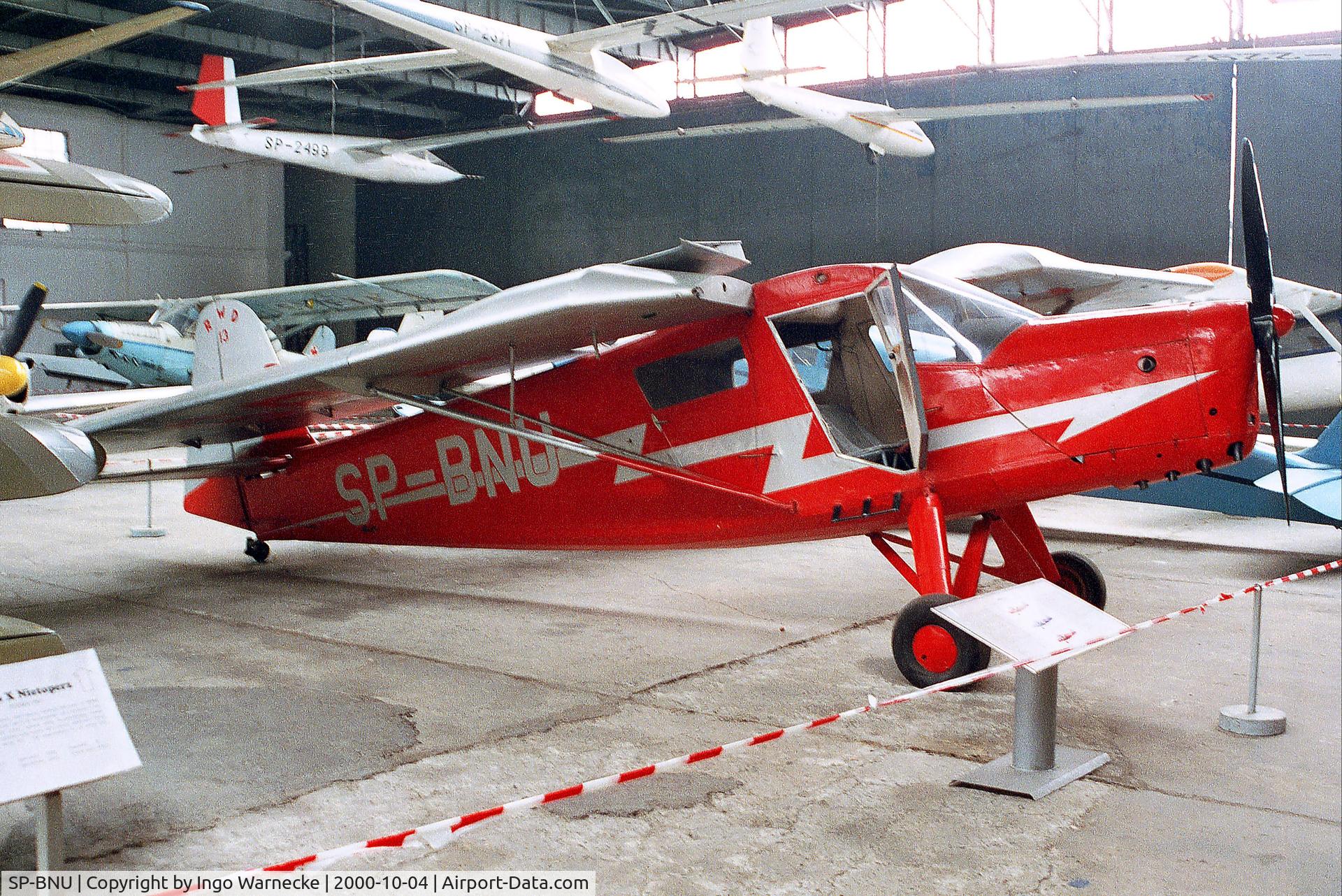 SP-BNU, 1939 Rogalski-Wigura-Dzewiecki R.W.D.13 C/N 283, Rogalski-Wigura-Dzewiecki RWD-13 at the Muzeum Lotnictwa i Astronautyki, Krakow