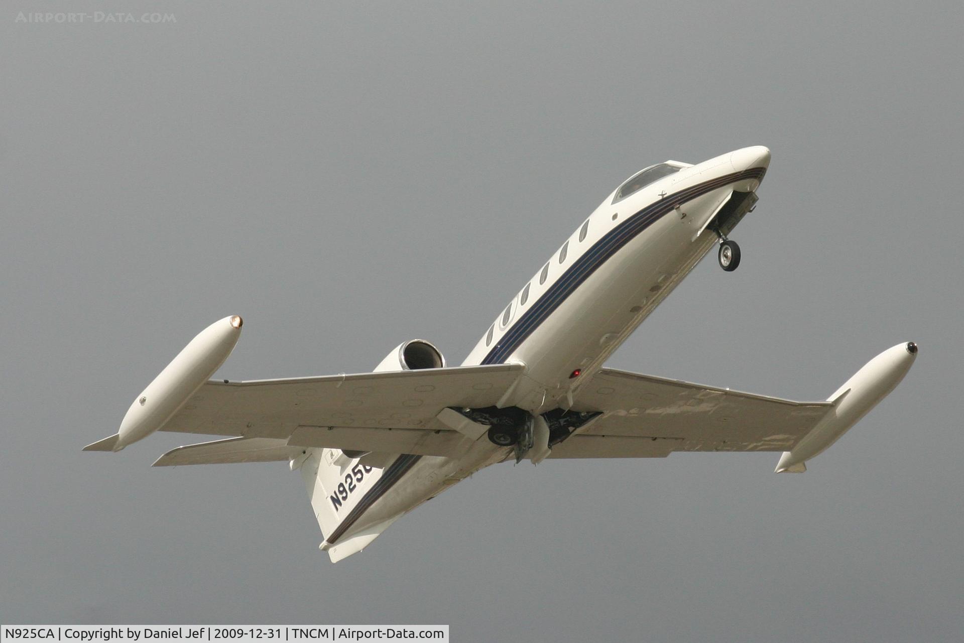 N925CA, Gates Learjet Corp. 35A C/N 605, N925CA departing TNCM. safe trip back home bro. see you sson again