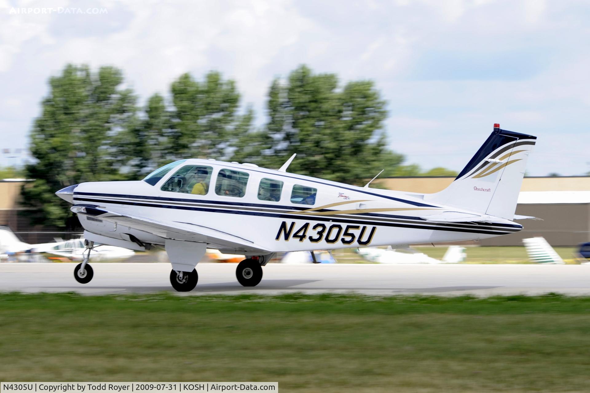 N4305U, 2000 Raytheon Aircraft Company A36 Bonanza C/N E-3305, EAA AIRVENTURE 2009