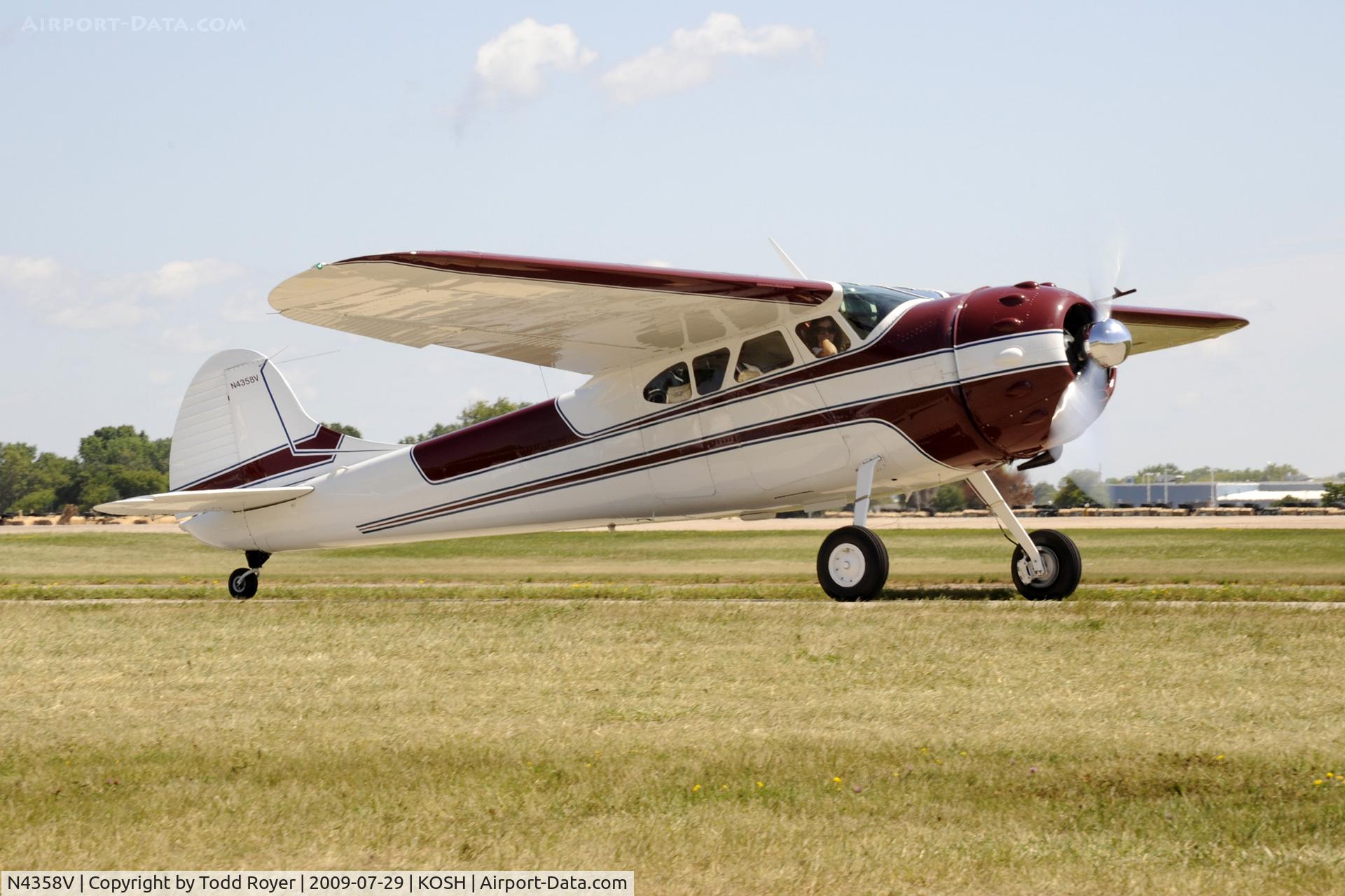 N4358V, 1948 Cessna 195 C/N 7274, EAA AIRVENTURE 2009