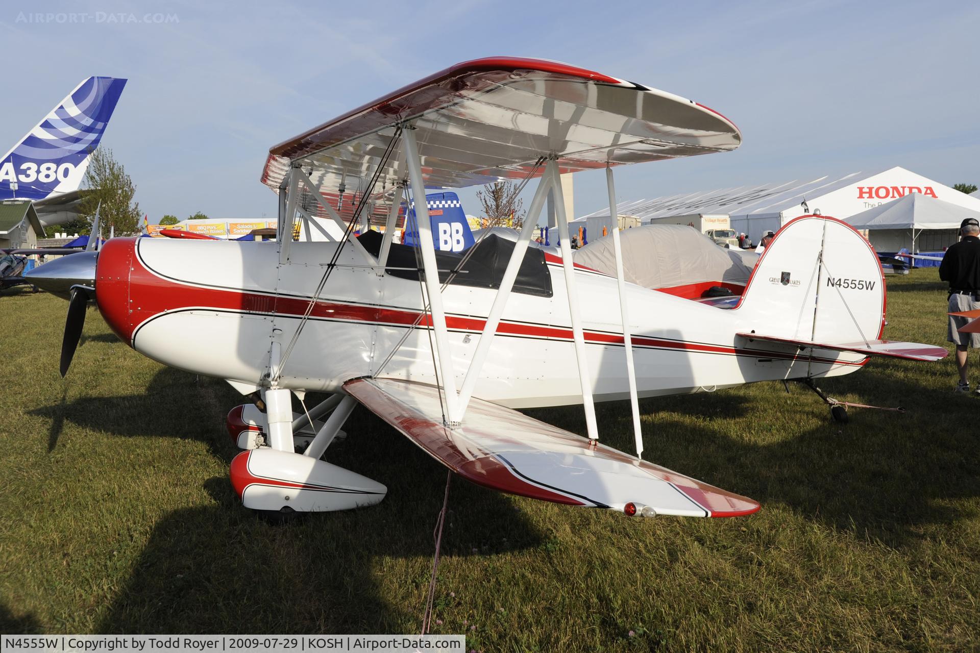 N4555W, 1976 Great Lakes 2T-1A-2 Sport Trainer C/N 0741, EAA AIRVENTURE 2009