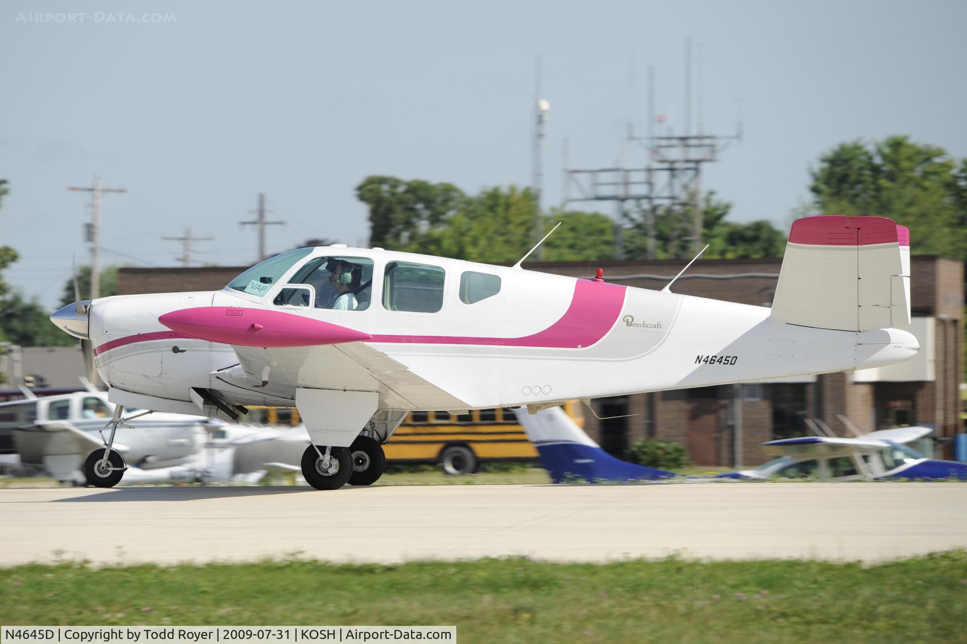 N4645D, 1956 Beech G35 Bonanza C/N D-4840, EAA AIRVENTURE 2009